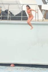 Michelle Rodriguez Bikini On A Yacht In Porto Cervo