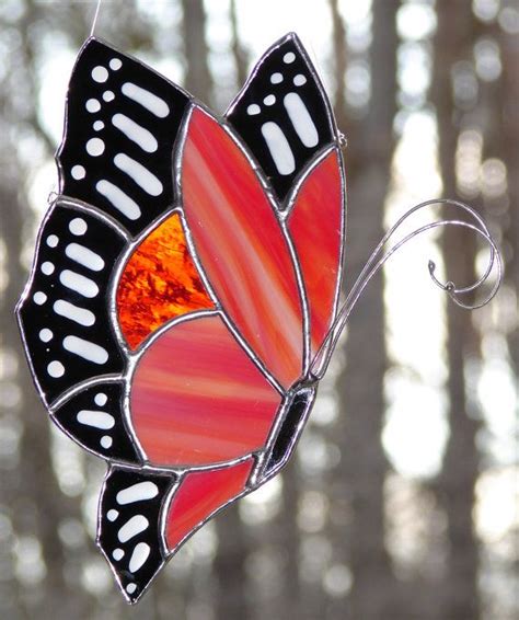 Mariposa De Monarca De Vidrieras Etsy Espa A Stained Glass