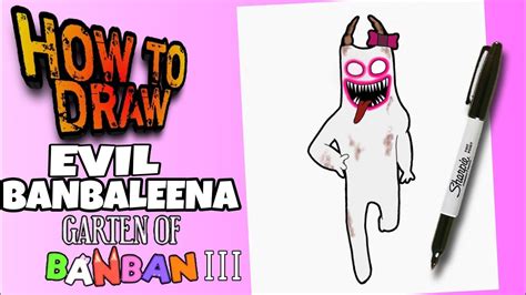 How To Draw Evil Banbaleena From Garten Of Banban Easy Como