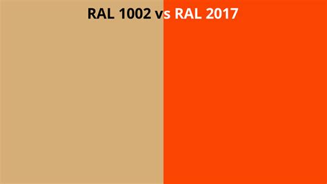 Ral 1002 Vs 2017 Ral Colour Chart Uk