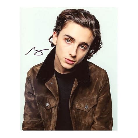 Signed Autograph CHALAMET Timothée - All-Autographes.com