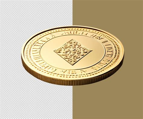 Premium PSD Gold Coin 3d Render Background Design And Gold Coin Icon Psd