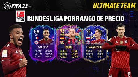 MEJORES JUGADORES BUNDESLIGA POR RANGO DE PRECIO FIFA 22 ACTUALIZADO