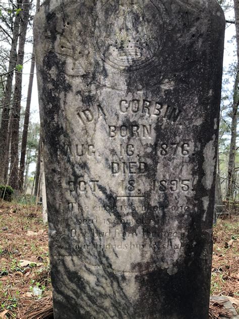 Ida Corbin 1876 1895 Mémorial Find a Grave