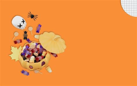 Premium PSD 3d Illustration Of Happy Halloween