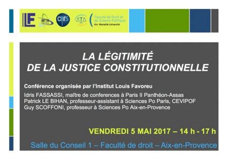 La L Gitimit De La Justice Constitutionnelle Portail Universitaire