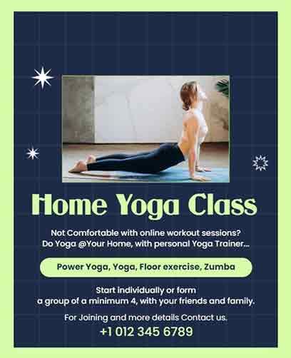 Yoga Flyer Templates Free Customizable Printable