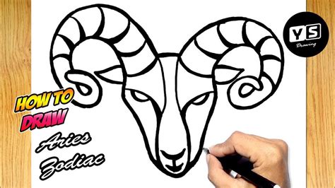 How To Draw Aries Zodiac YouTube