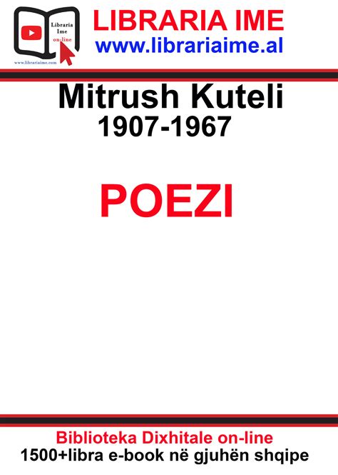 Mitrush Kuteli Poezi E Book Part Libraria Ime