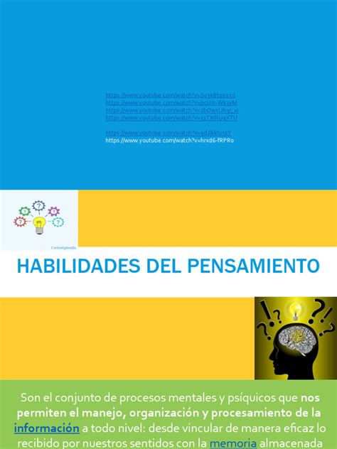 Habilidades Del Pensamiento Pdf