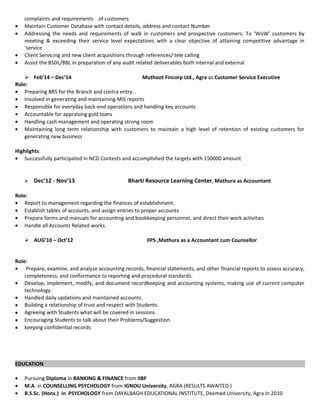 Curriculum Vitae Sonali Pdf