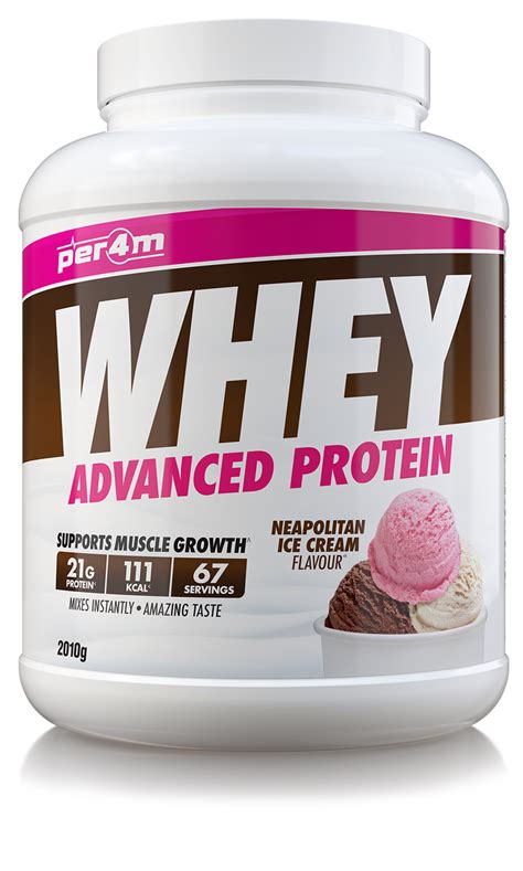 Per4m Whey Protein Neapolitan Ice Cream Per4m Nutrition