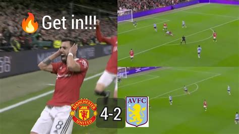 Madness Bruno Fernandes Martial Rashford Goals Finish Aston Villa