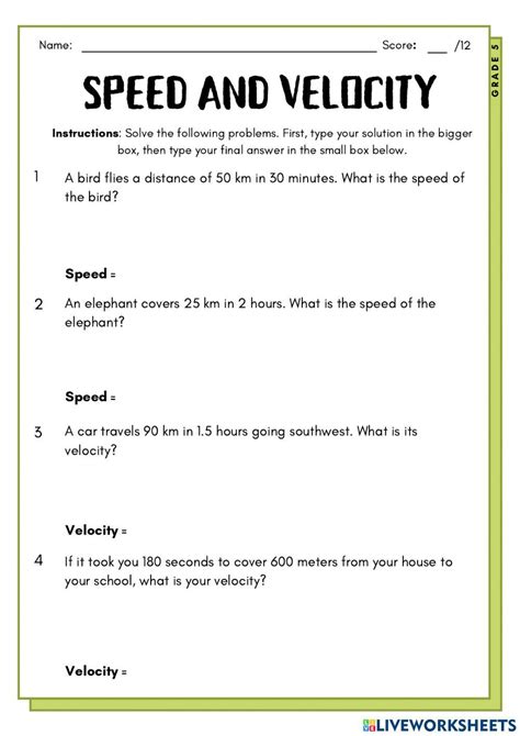 Displacement Velocity And Acceleration Worksheet Fill And Sign