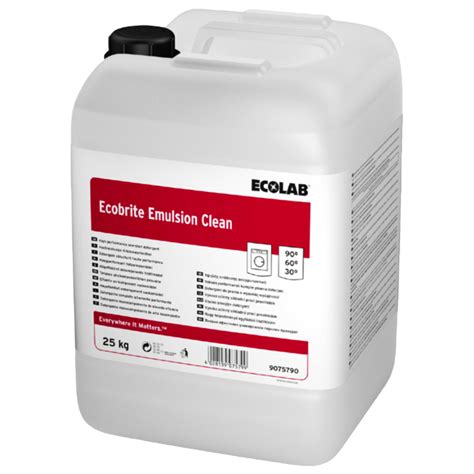 Ecolab Ecobrite Emulsion Clean Kg T Jvask Vaskepulver Nowas A S