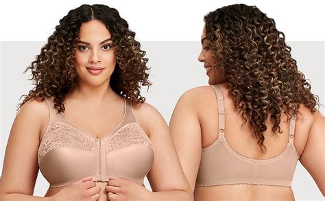 Glamorise Womens Full Figure Magiclift Front Close Support Bra 1200 At Amazon Womens Clothing