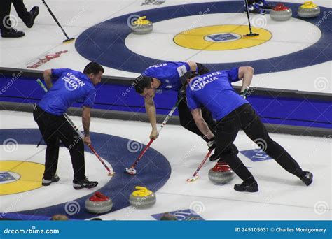 Campeonatos Mundiales Masculinos De Curling De Lgt Foto Editorial