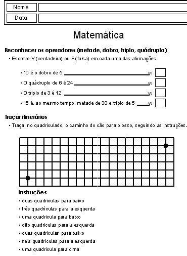 Atividades Sobre Dobro Triplo E Metade 2 Ano Trussmate