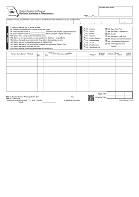 Fillable Form Distributor S Schedule Of Disbursements