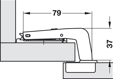 Blind Corner Concealed Hinge Salice 110 Opening Angle Nickel Plated