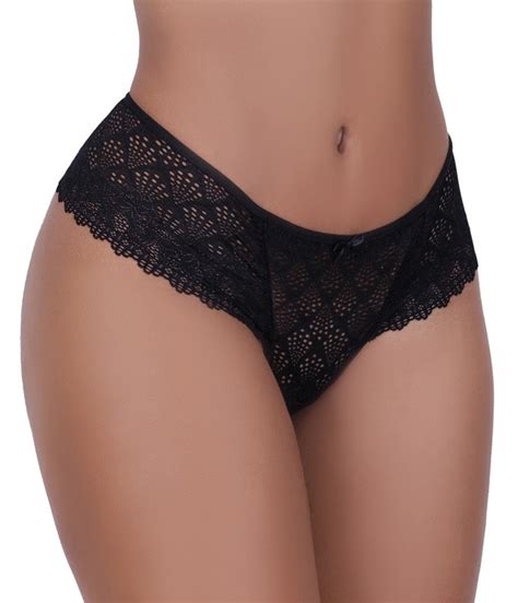 Calcinha Rendada Laterais Largas Vellfer VF 93 Lingerie Br