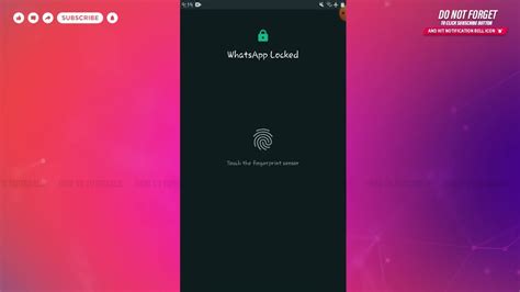 How To Enable Fingerprint Lock In Whatsapp Turn On Set Up Use