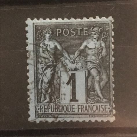 France 1880 SSA 1 Centime Sage Blue De Prusse With Catawiki