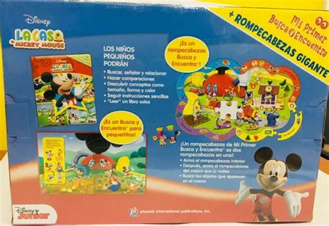 Libro Disney Mickey Busca Y Encuentra Rompecabezas Gigante Mercadolibre