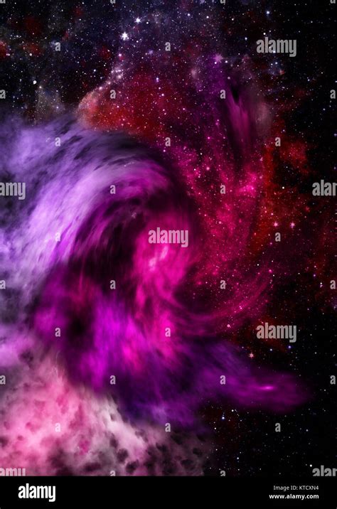 Star Field In Space And A Nebulae Stock Photo Alamy