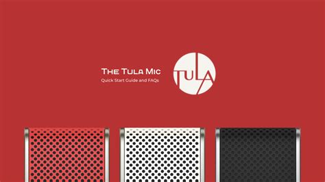 Tula Microphones Device Database