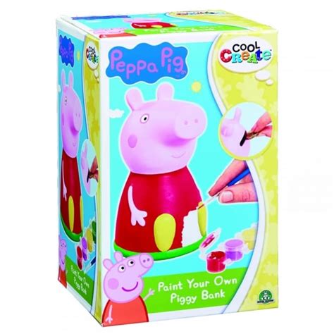 Peppa Pig Paint Your Own Piggy Bank - CraftyArts.co.uk