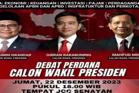 Debat Cawapres Perdana Cak Imin Gibran Dan Mahfud Md Adu Gagasan