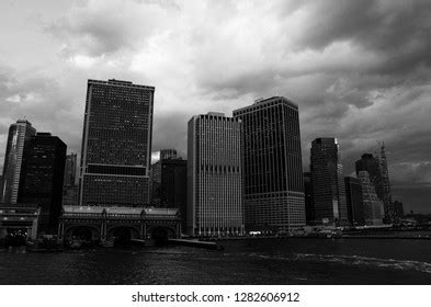 New York Skyline Black White Stock Photo 1282606912 | Shutterstock