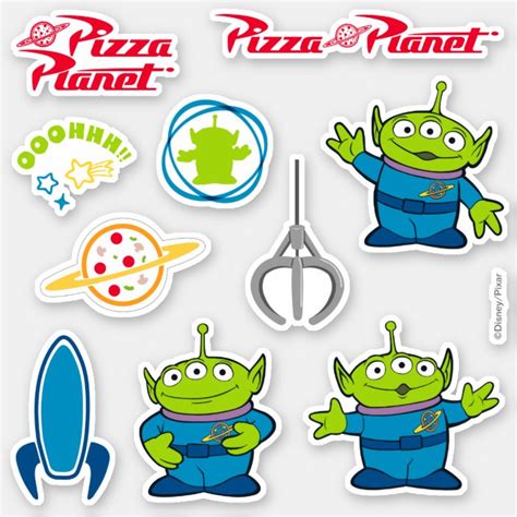 Toy Story | Pizza Planet Aliens Sticker | Zazzle.com