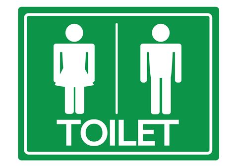 toilet symbol male  female icon  vector art  vecteezy