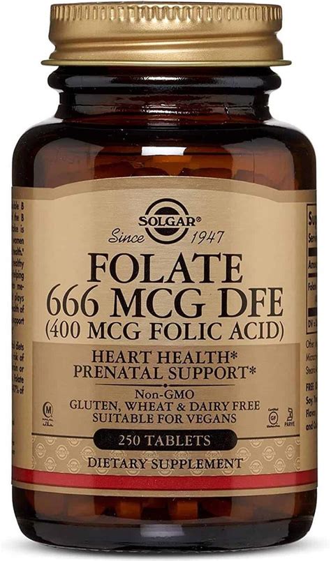 Preparat Medycyny Naturalnej Solgar Solgar Kwas Foliowy Folate 400 Mcg