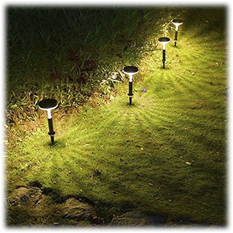 MorningSave 4 Pack Litom Solar Pathway Lights