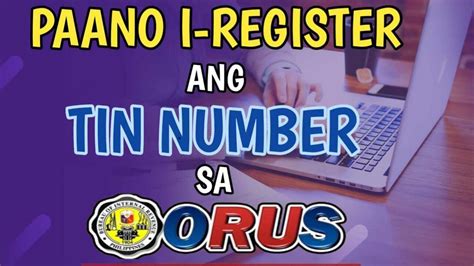 Paano I Register Ang Tin Number Sa Bir Orus Youtube