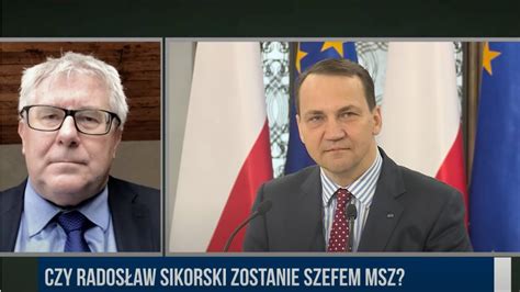 R Czarnecki Bruksela bawi się zapałkami Sikorski obejmie MSZ