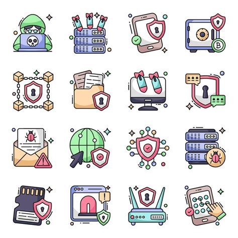 Pack of Safety Flat Icons 34068881 Vector Art at Vecteezy