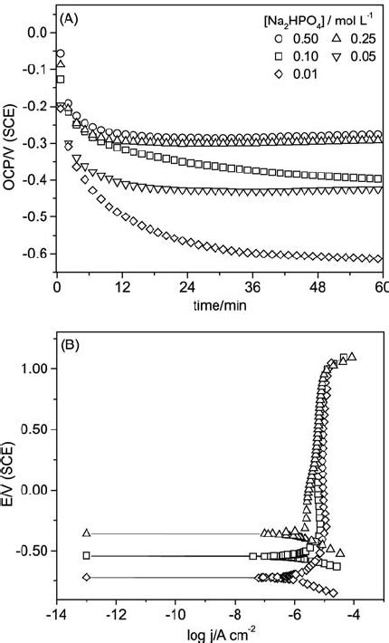 A Ocp Curves For An Iron Stationary Electrode After Potentiostatic