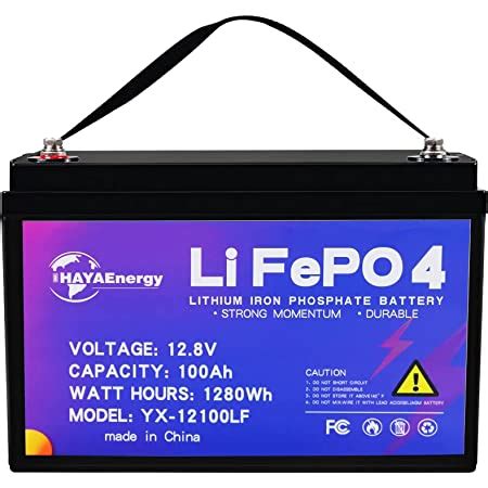 Amazon OGRPHY 12V 100Ah LiFePO4 Battery 1280Wh Grade A Cells