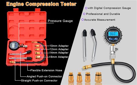 Prokomon Digital Engine Compression Tester Engine Cylinder Pressure