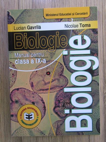 Lucian Gavrila Biologie manual pentru clasa a IX a Cumpără