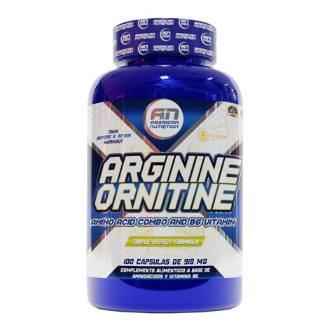 Arginina Ornitina 100 Capsulas American Nutrition Boteprote