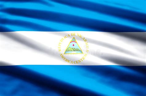 Ejemplo De La Bandera De Nicaragua Stock De Ilustraci N Ilustraci N