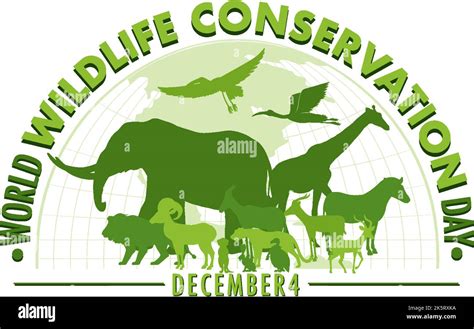 World Wildlife Conservation Day Poster Template Illustration Stock