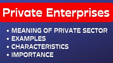 Private Sector Private Sector Enterprises What Is Pvt Sector