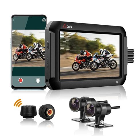 Vsys F9dl Motorcycle Dvr Bluetooth Tpms Front And Rear Dual Camera 40