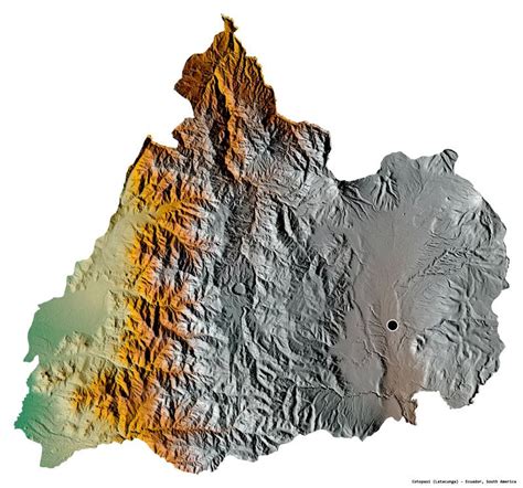 Cotopaxi Provincia De Ecuador Sobre Blanco 1 Ayuda Stock De